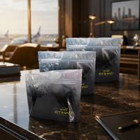 Pochette refermable personnalisée avec logo imprimé pour échantillons cosmétiques, sacs en Mylar avec fermeture éclair pour sérum de soin de la peau