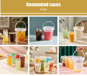 أكواب بلاستيكية عالية الجودة للشاي بالفقاعات والمشروبات الساخنة بحجم 90 ملم مع شعار، سعة 500 مل و700 مل، أكواب عصير سميكة للاستخدام مرة واحدة - Product Image 5