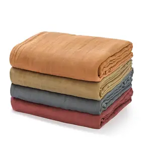 ขายส่ง2/4/6ชั้นไม้ไผ่/ผ้าฝ้ายพิมพ์ผ้ากอซมัสลินพันผ้าสำหรับผ้าห่มเด็ก