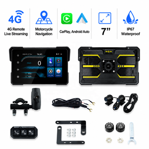 Motorrad-Bildschirm mit Chips Motor Carplay M24 7 Zoll 4G Fernpositionierung Echtzeit-Überwachung Duale Kamera DVR Motorrad-Display - Product Image 1