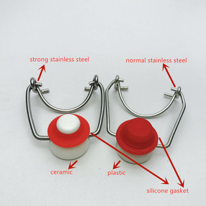 Chai Thủy Tinh 250Ml 500Ml 1000Ml Swing Top Đồ Uống/Chai Thủy Tinh Sữa Với Clip Gốm Nắp - Product Image 5