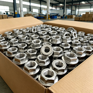 304 Stainless Steel Hex Bolt Nut And Flat Washer <strong>Set</strong> DIN6923 A2-70 M2-M24 Fastener Hardware Kit - Product Image 3