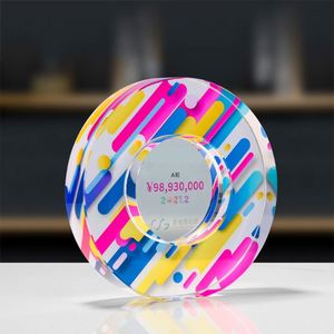 2023 nuevo producto de moda, trofeo de cristal negro de excelencia con base rectangular/ - Product Image 5