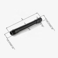 Tube flexible col de cygne sur mesure pour usine, bras en fil d'acier galvanisé avec finition chromée pour microphone et lampe