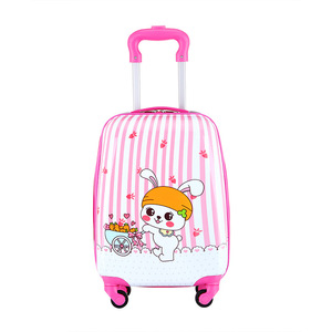 Dessin animé impression coque dure bagages enfants ABS PC 4 roues enfants chariot cas - Product Image 5