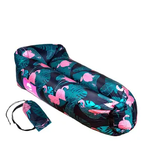 도매 여러 가지 빛깔의 캠핑 휴대용 접이식 풍선 루거 접이식 게으른 공기 소파 침대