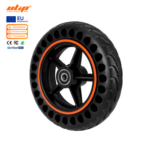 Roue de trottinette ULIP 100 mm avec pneu en caoutchouc et roulement à billes, résistante à l'usure, design tout-terrain - Product Image 1