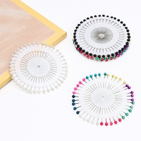 Lot de 40 épingles de positionnement en PVC colorées pour l'alignement de la découpe de vêtements, épingles de fixation invisibles nacrées