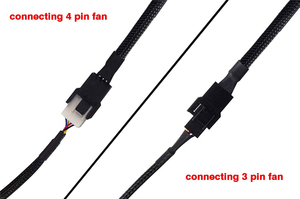 4Pin Quạt điện Mở rộng 1 để <span class=keywords><strong>3</strong></span> chuyển đổi PWM Quạt Splitter cáp cho máy tính làm mát quạt điện sạc - Product Image 4