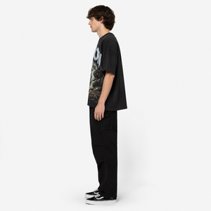 Camiseta Oversize Estilo Vintage Lavada, de Corte Cuadrado y Tejido Pesado, Streetwear para Hombre, <span class=keywords><strong>Camisetas</strong></span> Gráficas Personalizadas para Hombre - Product Image 2