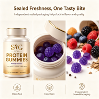 Gummies Protéinés SYC BIO aux Baies Mixtes – Formule de Soutien Quotidien au Bien-être – 60 Unités 180g – Fabrication Personnalisée Marque Privée