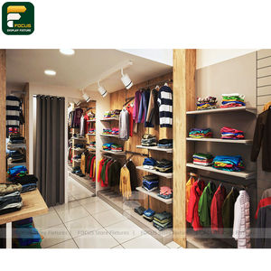 Présentoir de Magasin de Vêtements Élégant avec Panneau Rétroéclairé et Armoire à Vêtements Suspendus – Fonctionnalité d'Affichage Visuel - Product Image 6