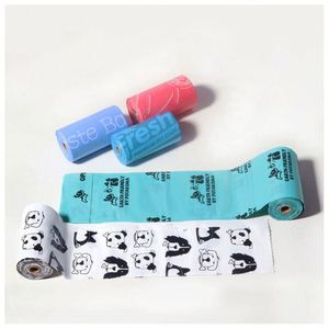 Sacs à crottes de chien personnalisés imprimés avec poignée, sacs à crottes de chien écologiques en gros, fournisseur de haute qualité, marque originale - Product Image 5