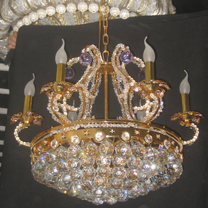 Petit lustre d'intérieur de luxe pour Loft Villa Hotel Lobby Lampe décorative à hauteur réglable - Product Image 4