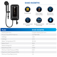 Haier Elcb Thermocool Chauffe-eau électrique instantané sans réservoir avec pompe et pommeau de douche pour petite salle de bain