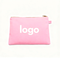 Pochette cosmétique en coton avec logo personnalisé, trousse de maquillage en vrac organique avec cordon de serrage, trousse de toilette de voyage