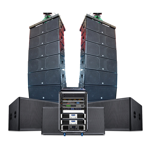 Cheap Promotional 3 Ways 2*10 Inch 18inch Audio Active Line Array Speaker , Line Array