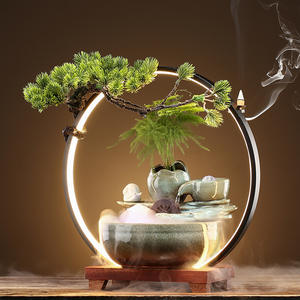 लकी फेंग शुई फाउंटेन बहते पानी के आभूषण इनडोर झरना कार्यालय टेबलटॉप मछली टैंक गृहप्रवेश उद्घाटन उपहार शिल्प - Product Image 6