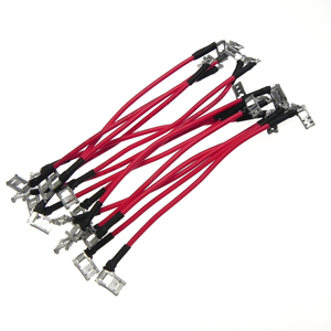 Câble de raccordement à double extrémité avec borne à fourche pour faisceau de câbles, compatible avec TE 63314-2 1742086-2, pour moteur de chauffage de four - Product Image 2