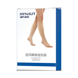 Bas de contention médicaux Hynaute, hauteur genou, couleur chair, pour varices, femmes - Product Image 3