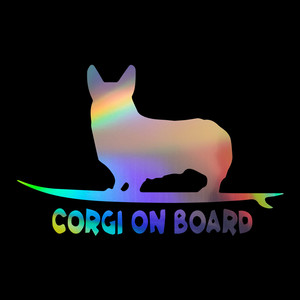 Corgi-pegatina de vinilo para ventana de <span class=keywords><strong>coche</strong></span>, pegatina láser para decoración de parachoques de cachorro y <span class=keywords><strong>perro</strong></span>, regalo, calcomanías troqueladas para ventana y portátil de vidrio - Product Image 5