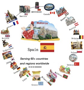 Imanes de Refrigerador con Impresión UV Personalizada, Recuerdo de España, Resina 3D, <span class=keywords><strong>Sagrada</strong></span> <span class=keywords><strong>Familia</strong></span>, para Distribuidores de Regalos - Product Image 4