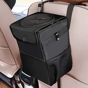 Car Trash Can Waterproof Car Garbage Can Multipurpose Trash Bin For Car Trash Bag100% Leak-Proof Upgraded Car Trash Can