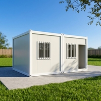 Maison conteneur en structure acier modulaire, installation facile et rapide, dimensions personnalisées 20 pieds, maison préfabriquée portable