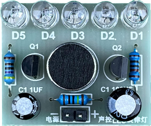 Giọng nói-kích hoạt LED giai điệu ánh sáng DIY thực tế điện tử dự án học tập Mạch Hàn Board Hàn thực hành Kit cho trẻ em - Product Image 4