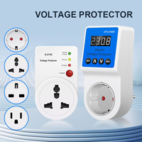 Conmutador de voltaje automático AVS 16A 220V Protector de alimentación de CA Enchufe DE LA UE Voltaje seguro para refrigerador y otros electrodomésticos