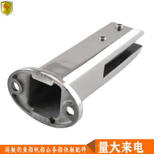 Stainless Steel Double-Hole Floor-to-Ceiling Glass Clamp Swimming Pool Ladder with Elegant Stair Post & Railing - Product Image 2