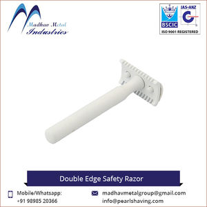 Rasoir de sécurité à double tranchant à manche torsadé, haute qualité, prix bas, vente chaude, en acier inoxydable pour hommes, personnalisé Inde/Madhav Metal - Product Image 6