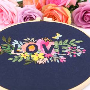 Kit de Bordado de Algodón Hecho a Mano, Punto de Cruz y Costura, Cuadros Colgantes DIY con Flores para Decoración de Sala de Estar - Venta al por Mayor - Product Image 3