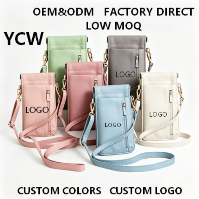 Nylon Unisex Crossbody Phone Wallet Multi-Card Slots ID Window Detachable Lanyard Key Ring-Waterproof Eco-Friendly Lightweight