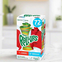 Emballage de boîte de bonbons gommeux à saveur de fruits sains en vrac personnalisé de marque privée OEM pour collations de carnaval à enrouler modèles de bâtonnets boules