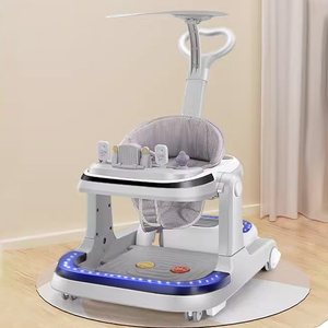 Andadores Para Bebe Productos para bebés Juguetes Push Niños Andador Música Andador eléctrico para bebés 4 en 1 con ruedas y asiento - Product Image 4