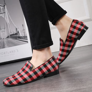 Mocassins en tissu pour hommes et femmes, grandes tailles 37-48, design unique en forme de cube - Product Image 5