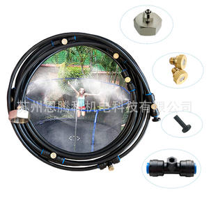 Système d'arrosage basse pression, kit d'irrigation goutte à goutte, buse de pulvérisation réglable, commande manuelle, refroidissement extérieur alimenté par l'eau, trampoline - Product Image 3