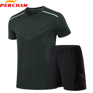 Erkekler İçin Hızlı Kuruyan Yuvarlak Yaka Spor Giyim Özel Logo Spor Tarzı Paisley Desenli Dokuma Tişörtler Kısa Kollu Boş Toptan - Product Image 3