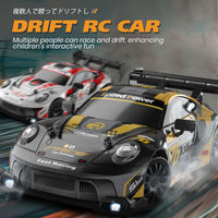 Voiture télécommandée RC Drift à l'échelle 1:24 2,4 GHz, voiture de course RC 4x4 2,4 GHz avec lumières LED intégrées pour enfants