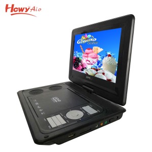 เครื่องเล่น DVD แบบพกพาหน้าจอ USB SD <span class=keywords><strong>MMC</strong></span> AV In/Out หูฟัง DC12v เกมทีวี 10 นิ้ว LCD DVD จอแสดงผล - Product Image 2