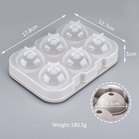 Paquete de 3 Moldes para Hacer Bolas de Hielo, Reutilizables, de Silicona, Fáciles de Desmoldar, Moldes Redondos para Cubitos de Hielo con Embudo