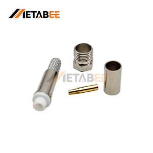 موصل أنثى FME مطلي بالنيكل للتثبيت على الكابل المستقيم لكابل محوري RG58 - Product Image 1