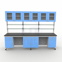 Table de laboratoire économique moderne en forme de H pour l'école, l'université, le commerce, établi de laboratoire en acier, pieds réglables, laboratoire de pharmacie, époxy