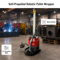 Machine d'emballage automotrice haute efficacité HETAI, robot d'emballage portable avec protection intégrale du film