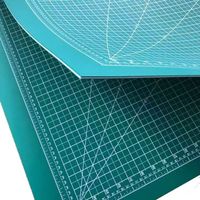 Alfombrilla de Corte Manual de PVC de 3 Capas con Núcleo Blanco A1, 2.8mm de Grosor, Autoregenerable, Antideslizante, 90x60cm, Doble Cara, para Plotter Haiju