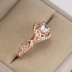 Anello Floreale da Donna Stile Fidanzamento con Design a Foglia e Ramo, Gioiello Elegante Regolabile per Uso Quotidiano - Product Image 3