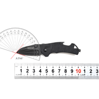 Couteau pliant multifonctionnel de poche EDC de haute qualité avec manche en plastique et lame en acier 5CR pour le camping, la pêche et les activités de plein air