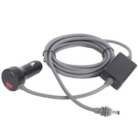 Câble d'alimentation pour chargeur de voiture 12V 24V pour Starlink Mini Gen 4 avec convertisseur de surtension 30V, chargeur rapide QC 3.0 PD 30W, cordon d'alimentation DC 5521