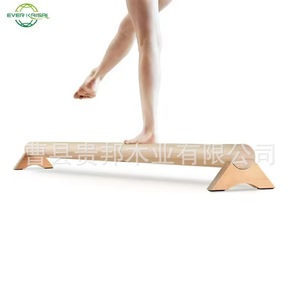 Barre d'équilibre en bois Everkaisai 40 pouces/101,6 cm, équipement d'entraînement de gymnastique en bois massif pour exercices à domicile - Product Image 2